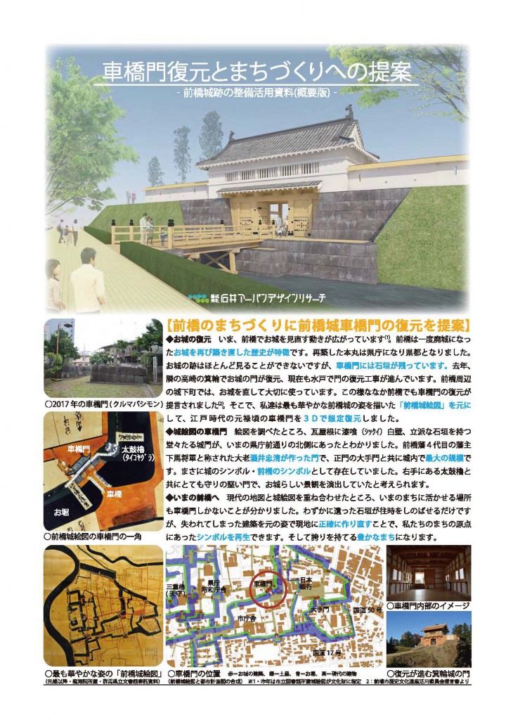 『前橋城跡の整備活用資料』概要版p1